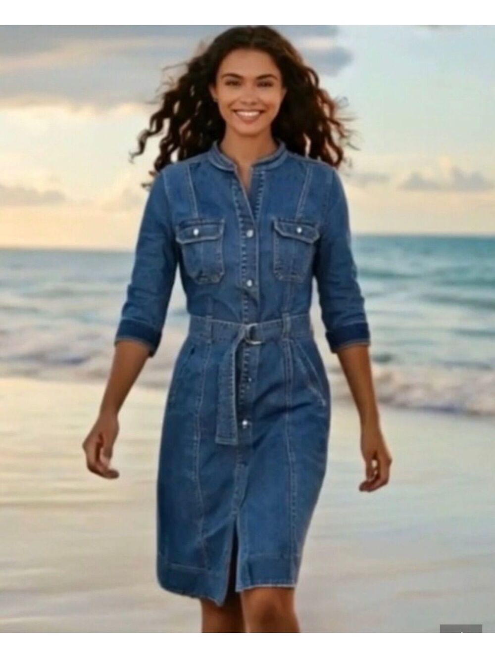 White House Black Market size 4 denim dress